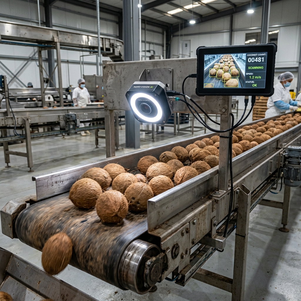 Coconut Counting and Material Logging